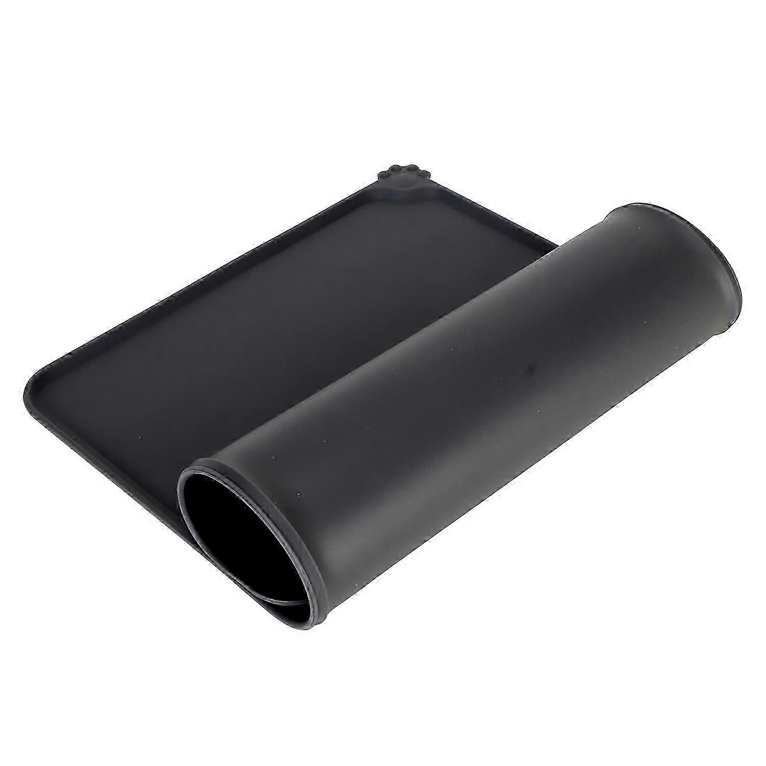 Silicone Pet Feeding Mat Waterproof Prevent Slipping and Spilling Foldable Pet Feeding Placemat for