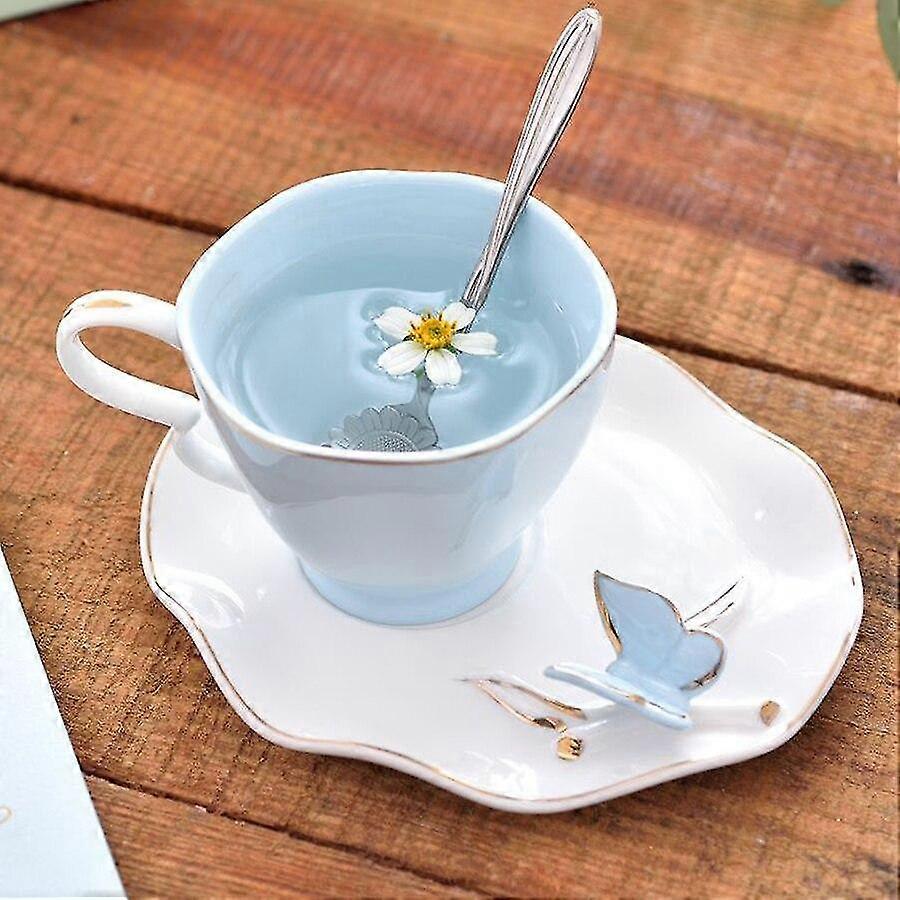 color earth and saucer set creative ceramic tea
