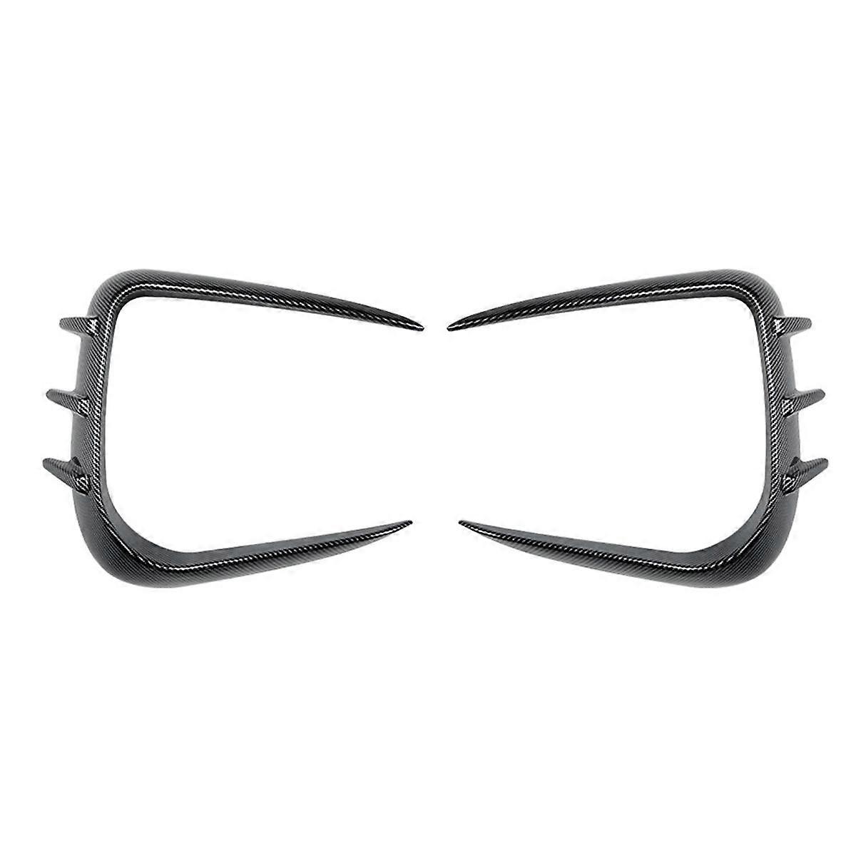 Front Bumper Wind Knife for ID.3 2019-2022 Front Bumper Spoiler Carbon Fiber Pattern