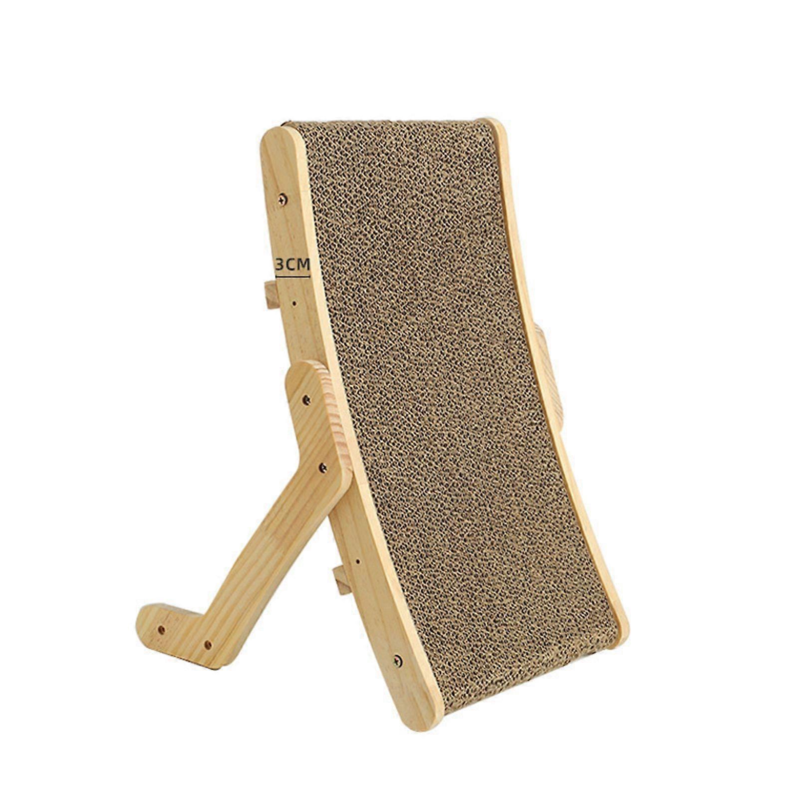 Corrugate Cat Scratching Board Deformable Scratch Resistant Standing Cat Scratching Pad for Pets Deformed Corrugated Paper Bed S