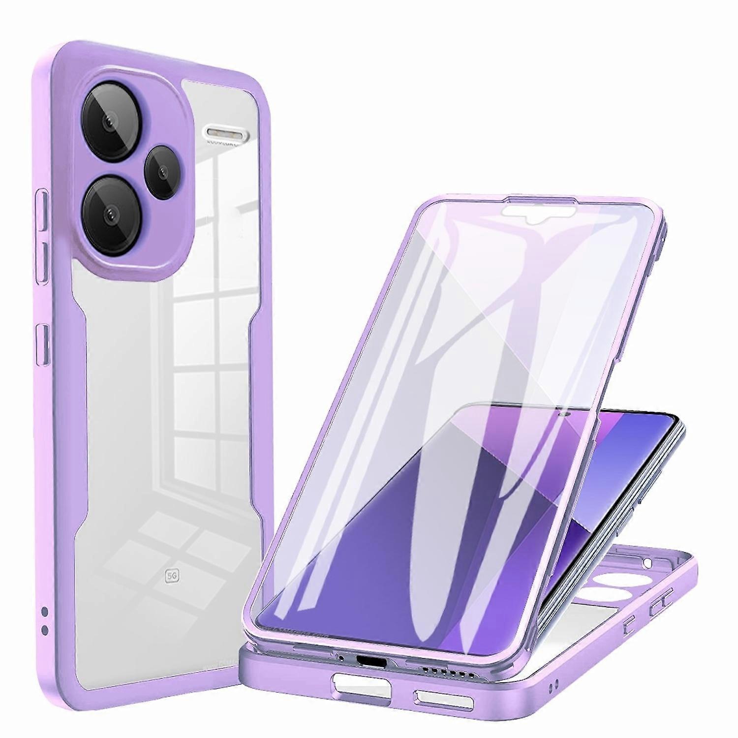 For Xiaomi Redmi Note 13 Pro Plus Full Cover Acrylic Hybrid TPU Case