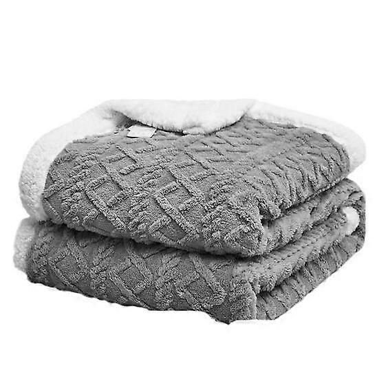 Sherpa Blanket Double Layer Thick Warm Blanket Winter Bed Soft Plush Blanket Office Lunch Break Air Conditioning