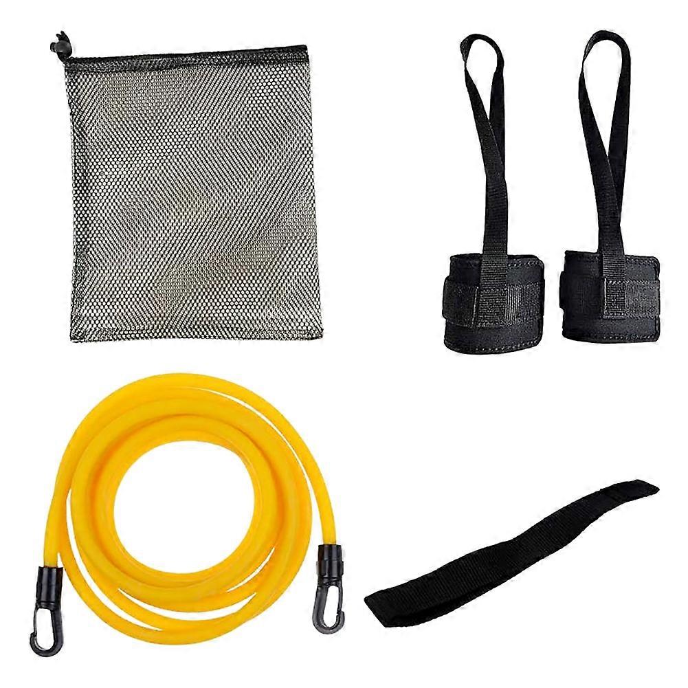 Swimming Resistance Training Belt Set with Ankle Straps and Elastic Band