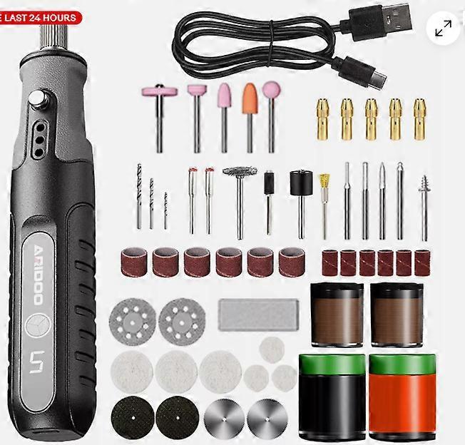 Cordless Rotary Multi Tool With Variable Speed & Accessory Set Dremel Compatible