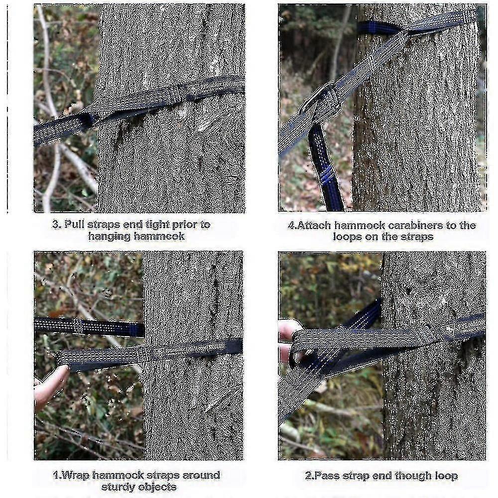 1 Pair Hammock Accessory Set Sling Tree Strap 14 Loops