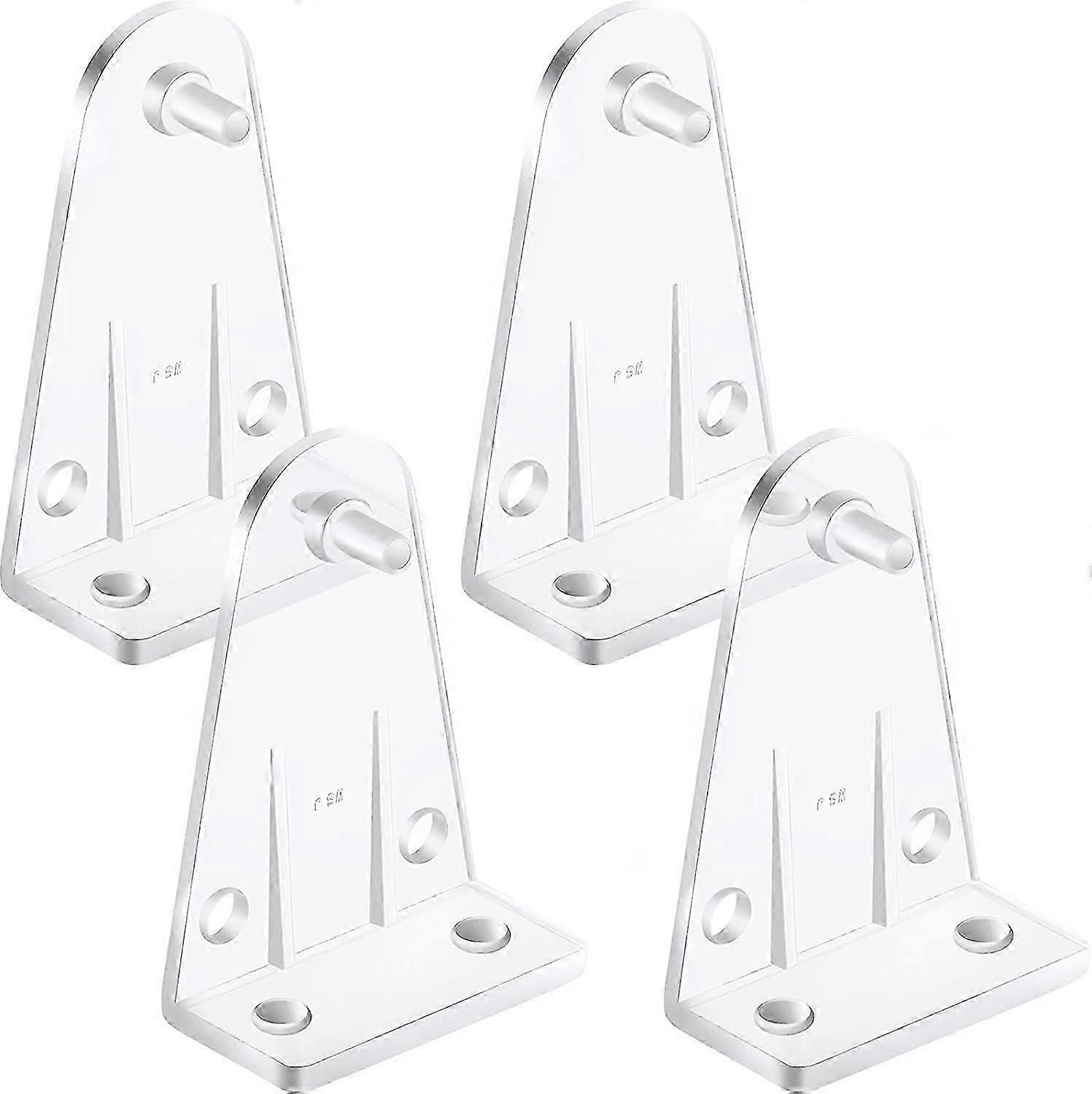 Segure os suportes Clear Plastic Substituts para 2 polegadas Persianas Shades Janelas Portas (4)