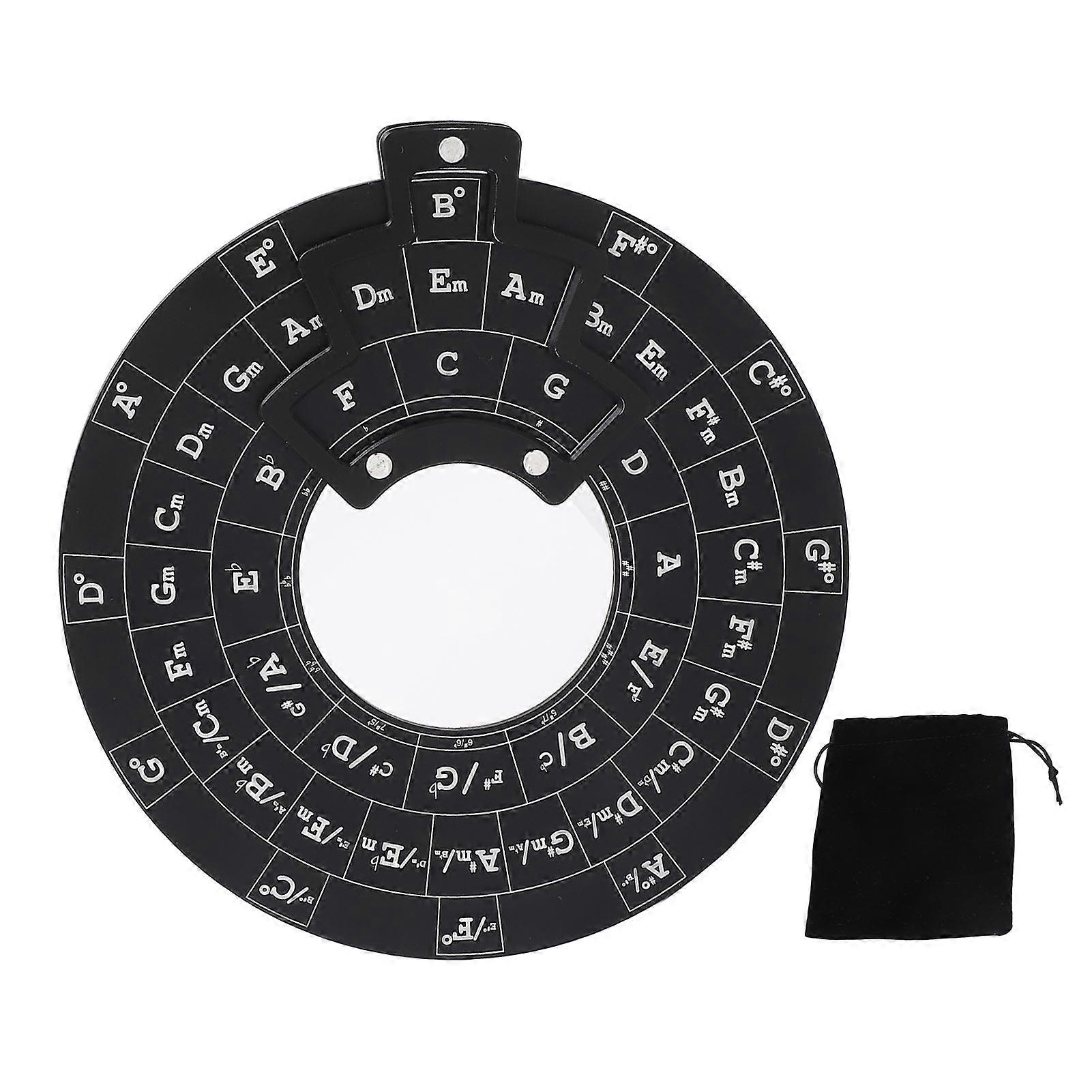 Melodic Chord Tool Aluminum Alloy Chord Wheel Music Theory Learning Circle of Fifths Wheel
