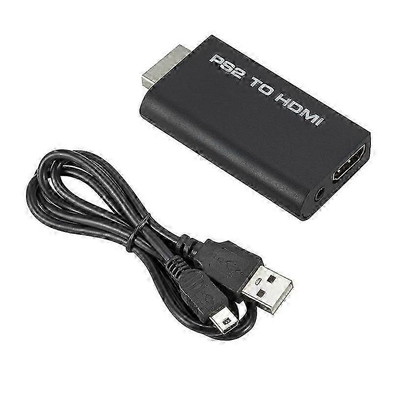 PS2 to HDMI Converter Adapter with 3.5mm Audio Cable Supports PC All Ps2 480i 480p 576i Display Modes-Yvan