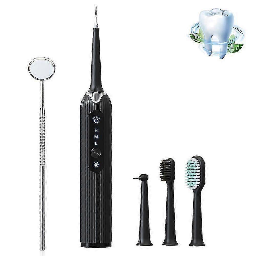 Tooth Cleaning Set, Tooth Cleaning Set For Care Electric Toothbrushes From Tooth At Home, And 3 Adjustable Modes And 4 Interchangeable Cleaning Head-