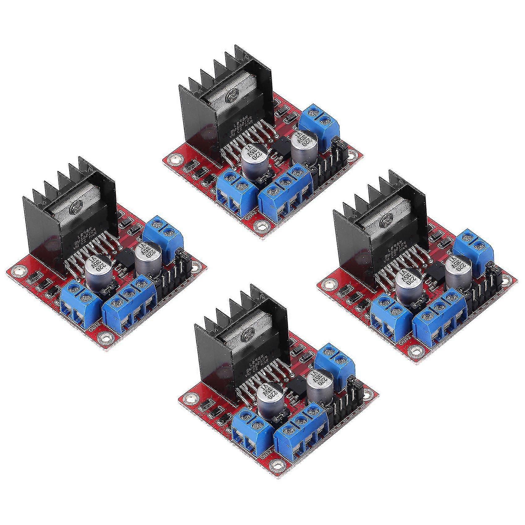 4pcs L298n Motor Driver Controller Board Module Dc Dual H-bridge For Smart Car Power R3
