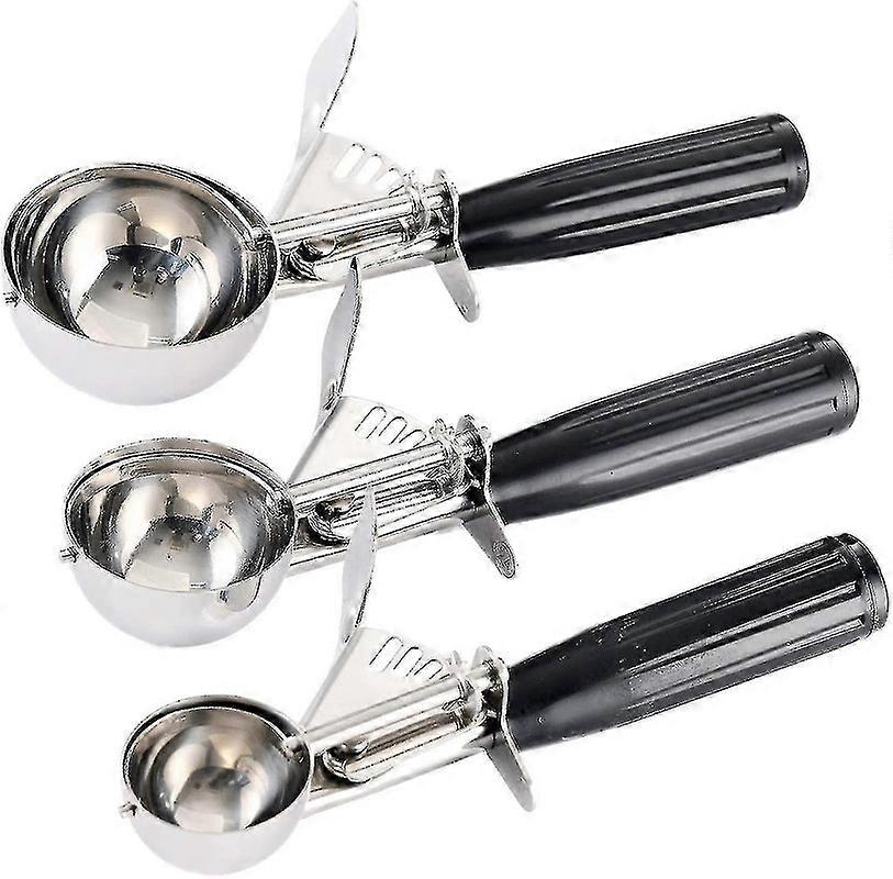 Cookie Scoop, ijs scoop, cookie deeg scoop met trigger lever en comfort grip handvat, roestvrij staal