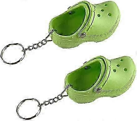 2PCS Mi2PCS Mini Croc Keychain Cute Shoe Style Keychain Shoe Charms Pendant Keychain Funny Keychain for Giftni Croc Keychain Cute Shoe Style Keychain
