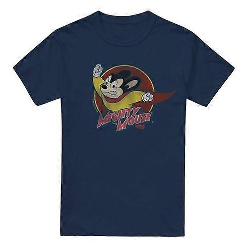 Mighty Mouse Mens Circle T-Shirt