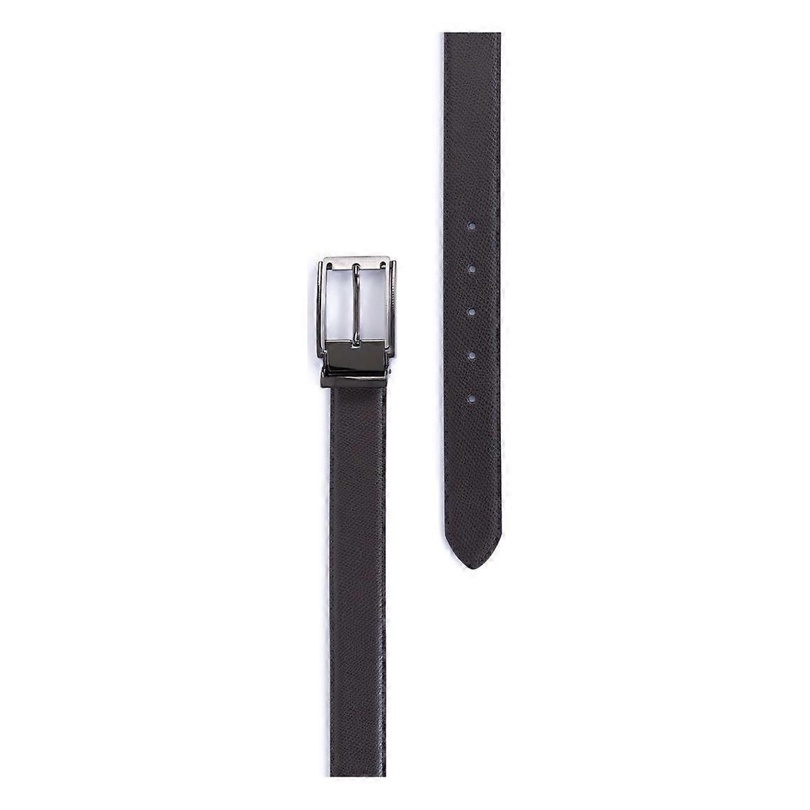 Andy Adjustable Belt - Dark Brown Cowhide Split Leather