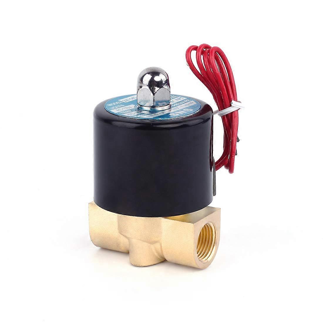 Brass Electric Solenoid Valve Normally Closed for Water and Air 3/8" NPT Connection Durable Design High Compatibility