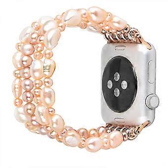 Beaded Bracelet for Apple Watch Band 40/38/41mm Series 8 7 SE 6/5/4 Fashion Cute Handmade Pearl  Stretchy Watch Strap