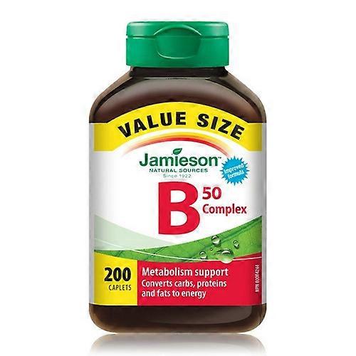 Jamieson Vitamins B Complex 50 Value Size, 200 Caplets