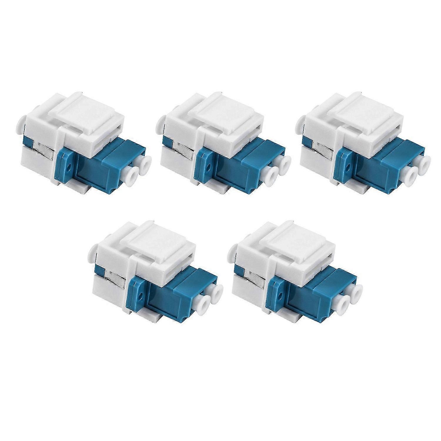 LC Fiber Optic Adapter LC to LC Duplex Multimode 10GB F/F Coupler compatible Wall Plates, Patch Pane