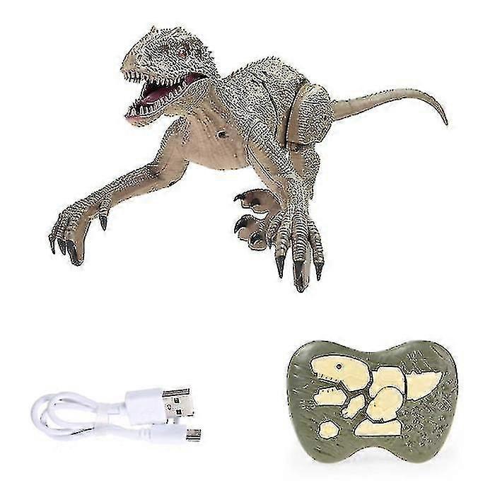 Rc Velociraptor Dinosaur With Remote Control - Toy Controllable Robot