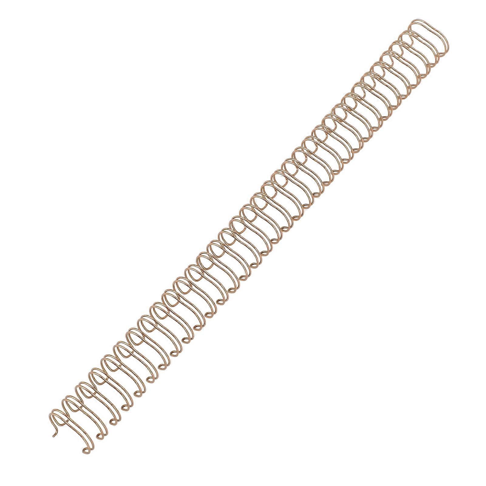 100 Stück 9/16 Zoll Drahtbindung Spines 120 Blatt Kapazität Spiral Doppelschlaufe Bindung Twin Loop Drähte Kamm Bindung Spines Bronze