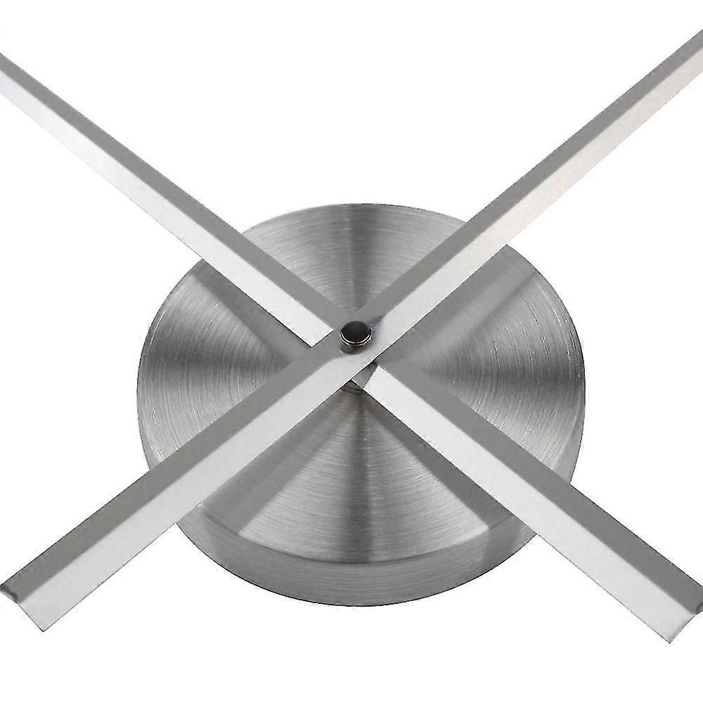 3d Clock Hands - Large 3d Wall Clock Hands - Art Deco Home. Quartz Clock. Accessories (silver)