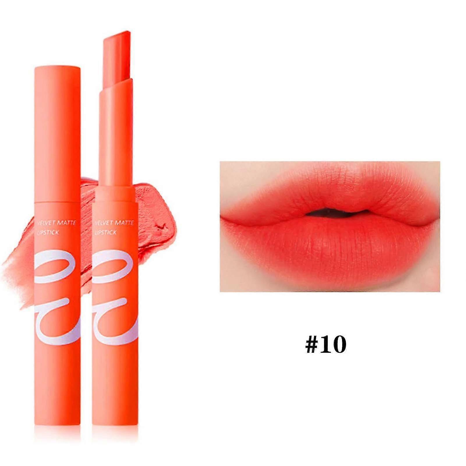 Matte Finish Lipstick Non-Drying Smudge-Proof Lip Color Hydrating Lip Gloss for Women Cosmetic Tool