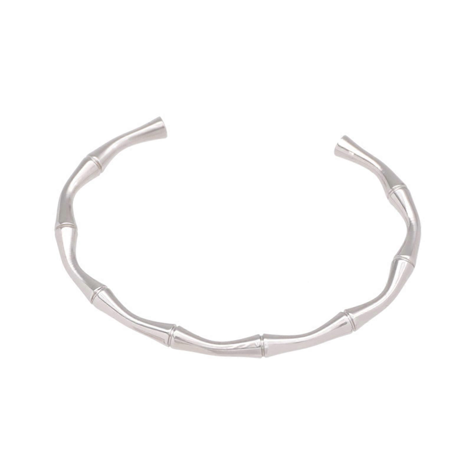 Bamboo Pattern Bangle Accessory Distinctive Bracelet Elegant Bamboo Segments Bangle for Daily Wear Dates Parties