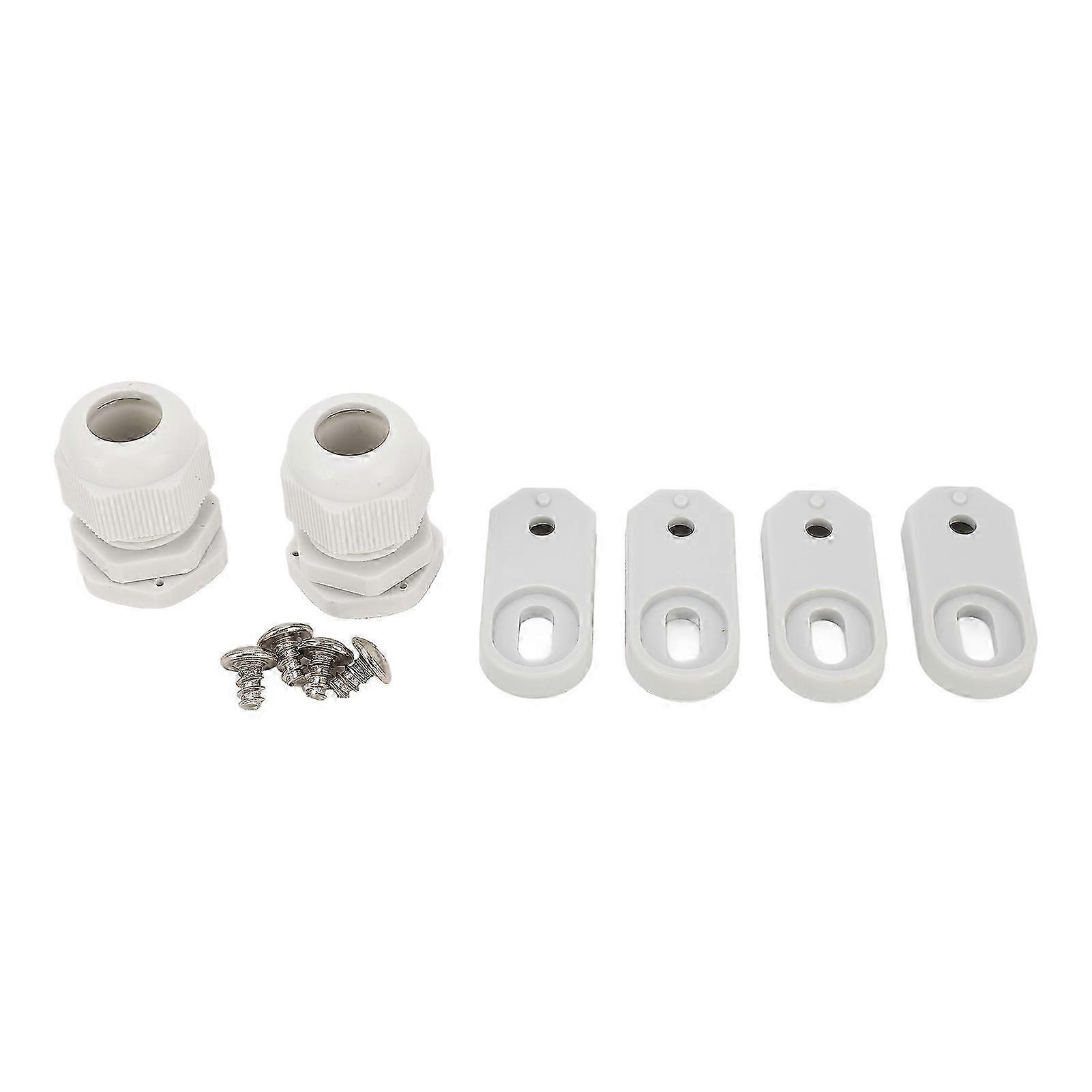 Junction Box ABS Plastic Waterproof Dustproof Hinged Shell Outdoor Universal Project Enclosure with Clear Cover Grey