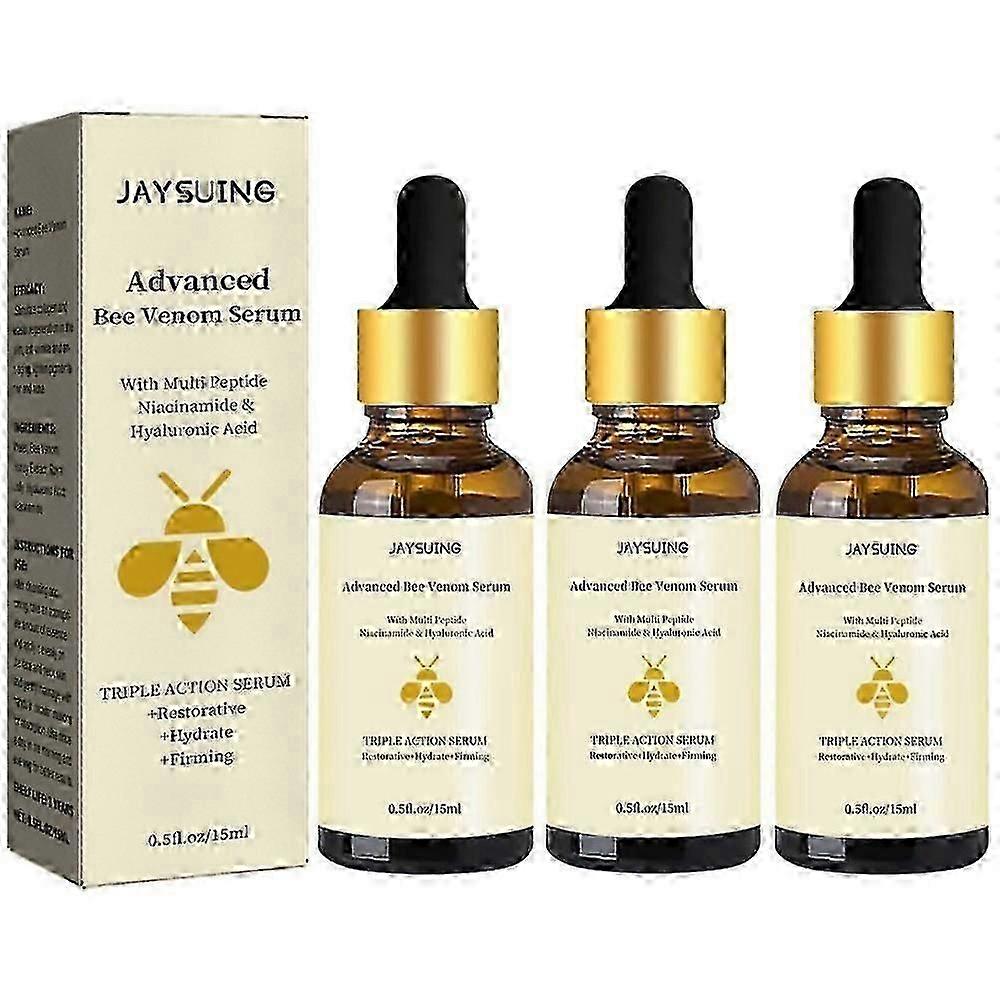 1-3PCS متقدم Bee-Venom مصل مرطب مضاد للشيخوخة للوجه والرقبة