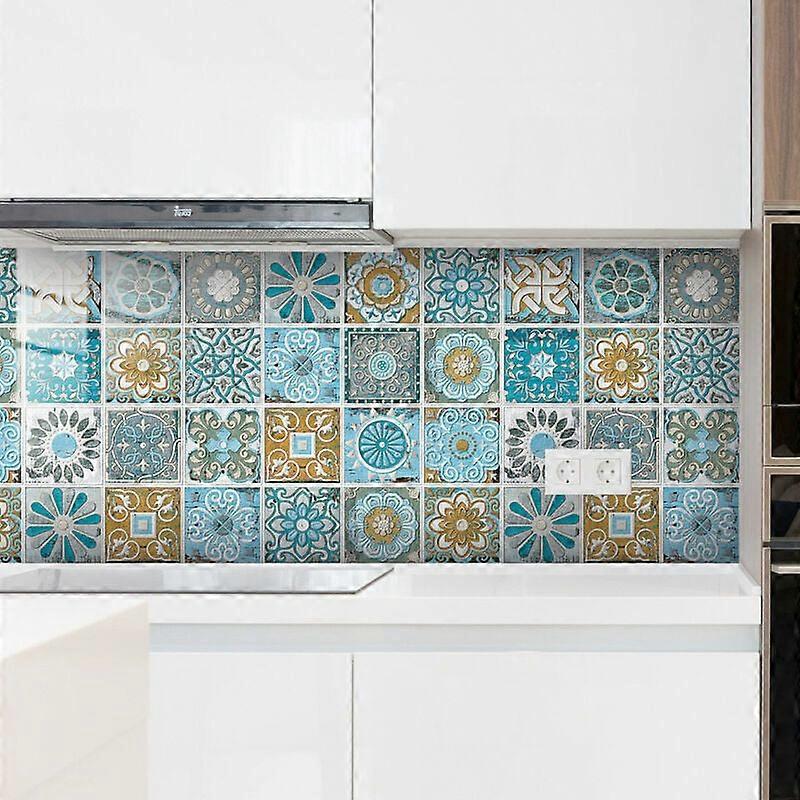 Space Decoration Solution Backsplash Tiles, Removable Vinyl Wall Stickers for Effortless Room Transformations, Suitable For Any Smooth Surface