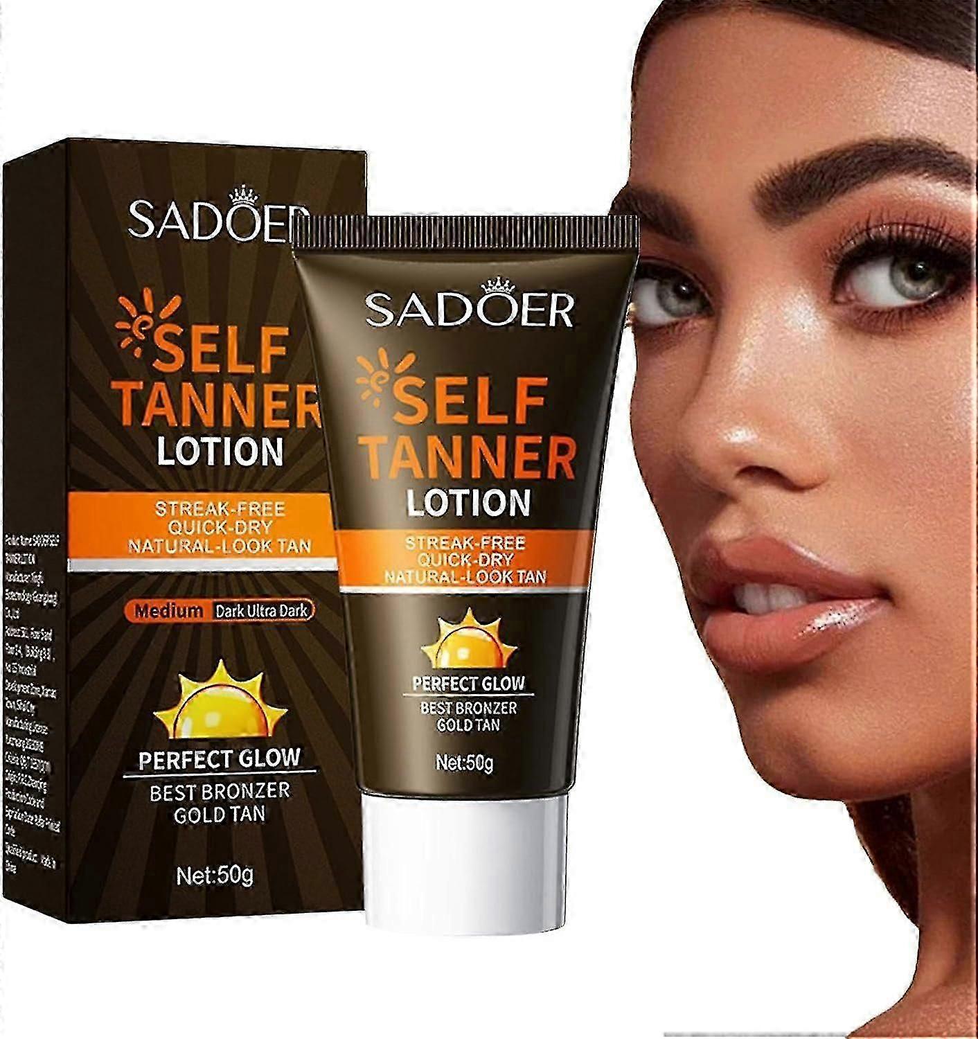 Tanning Lotion Self Tanner, Body Self Tanning Lotion, Self Tanning Lotion, Hydrating Self Tanning Cream, Streak-Free, Fake Tan & Quick Tan for Natural