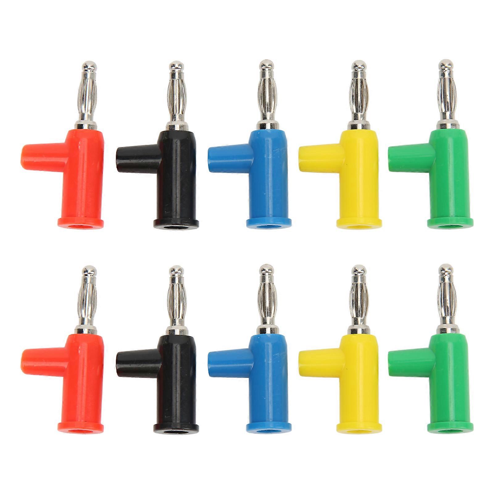 Durable 4mm Stackable Solderless Banana Plugs - Universal, Easy Assembly, Industrial Use