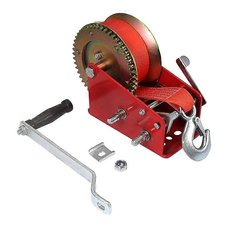 Boat Winch 3500Lbs Capacity Heavy Duty Hand Winch,with 10M(32Ft)Strap