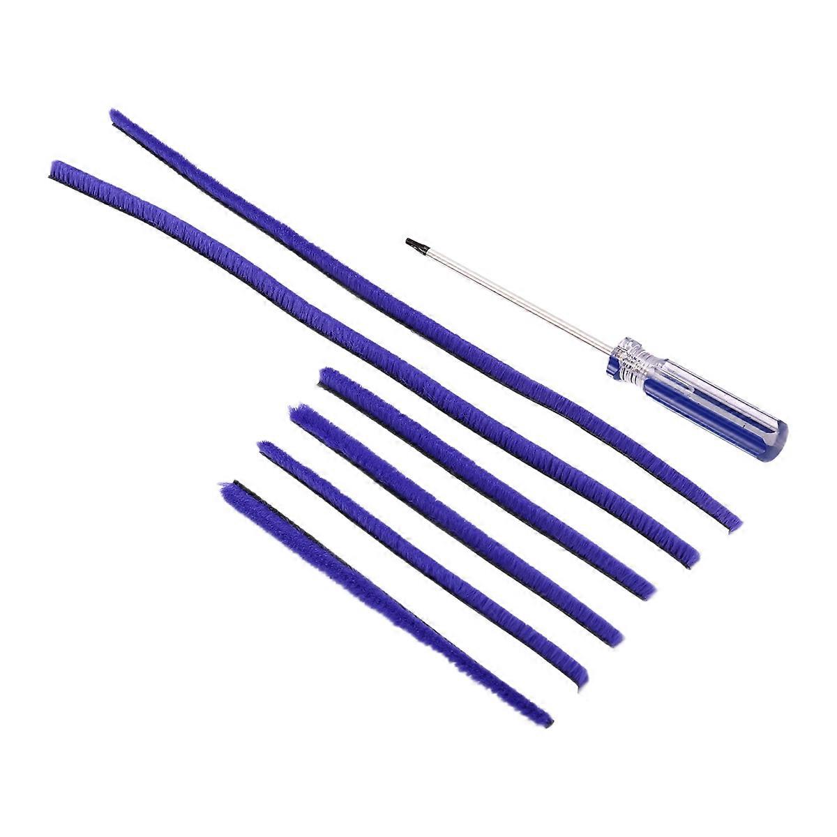 7Pcs Soft Plush Strips for Dyson V6 V7 V8 V10 V11 Vacuum Cleaner Soft Roller Head with Screwdriver R