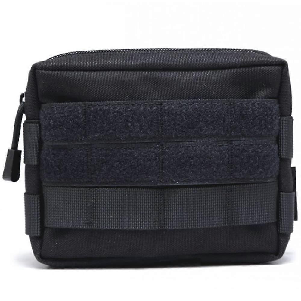 Compact Molle EDC Utility Waist Bag for Outdoor Use, Adjustable Belt, Water-Resistant Nylon, Multi-Pocket Design