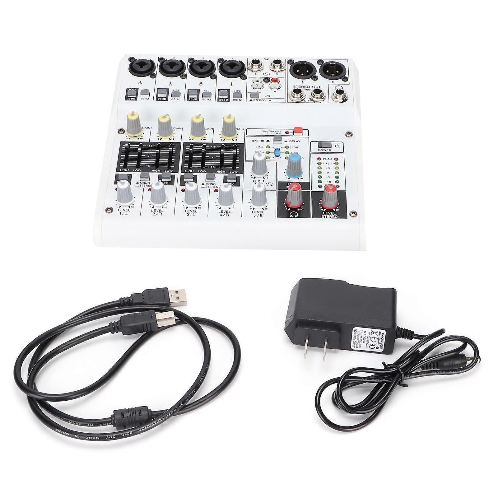 8 Channel Ultra Compact o Mixer with USB Interface and Built-in Effects for Studio and Stage