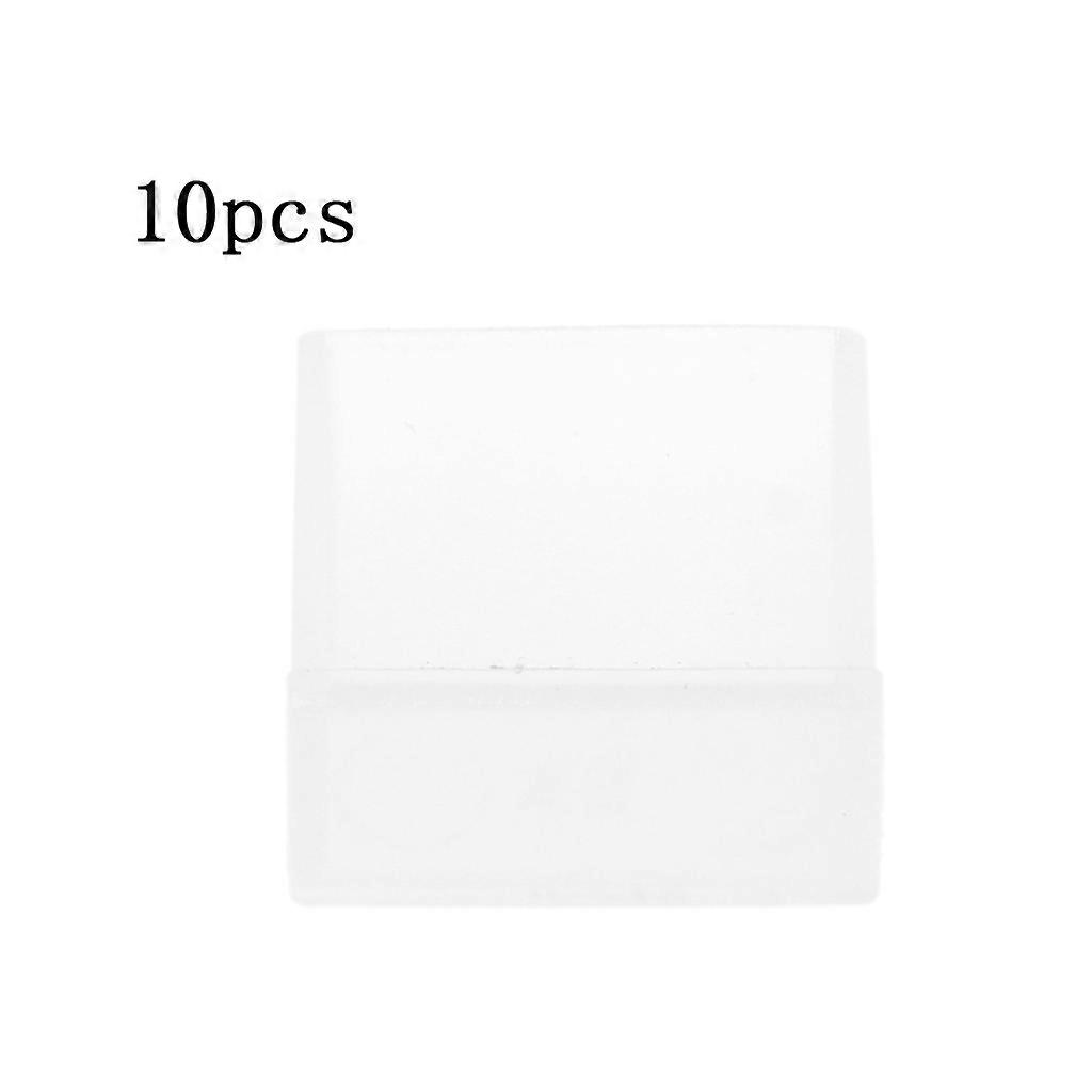 10PCS Dust Plug Protector Cap USB2.0 3.0 Charging Extension Transfer Data Line Cable Stopper Cover for Case for Shell Ch Transparent