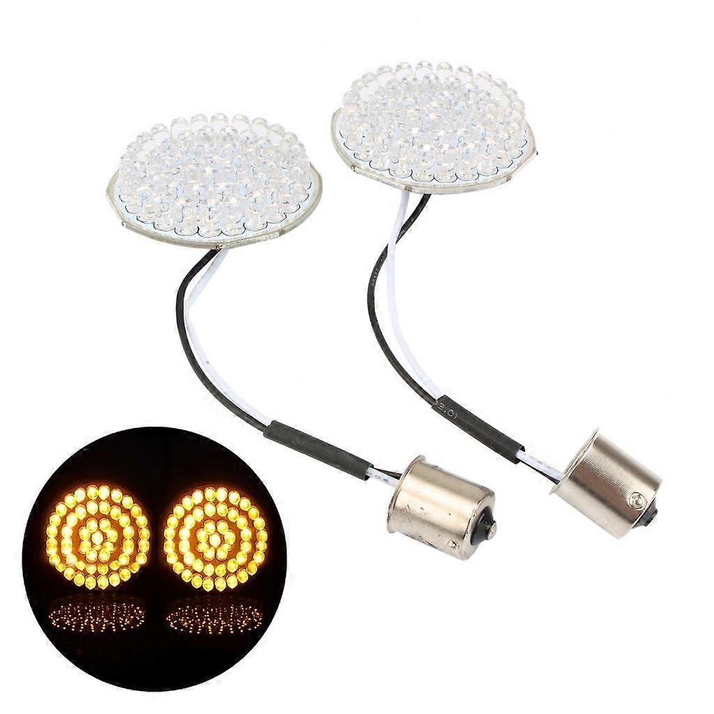 2-inch LED Turn Signals Flat Style 1157/1156 LED Turn Signal Bulb Inserts Kit