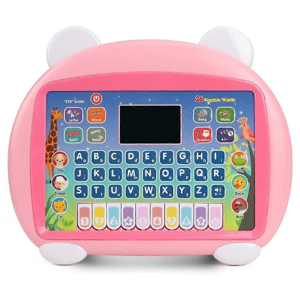 Kids Tablet English Learning Pad with LED Screen 8 Modes Early Development Interactive Electronic Toy for Boys and Girls