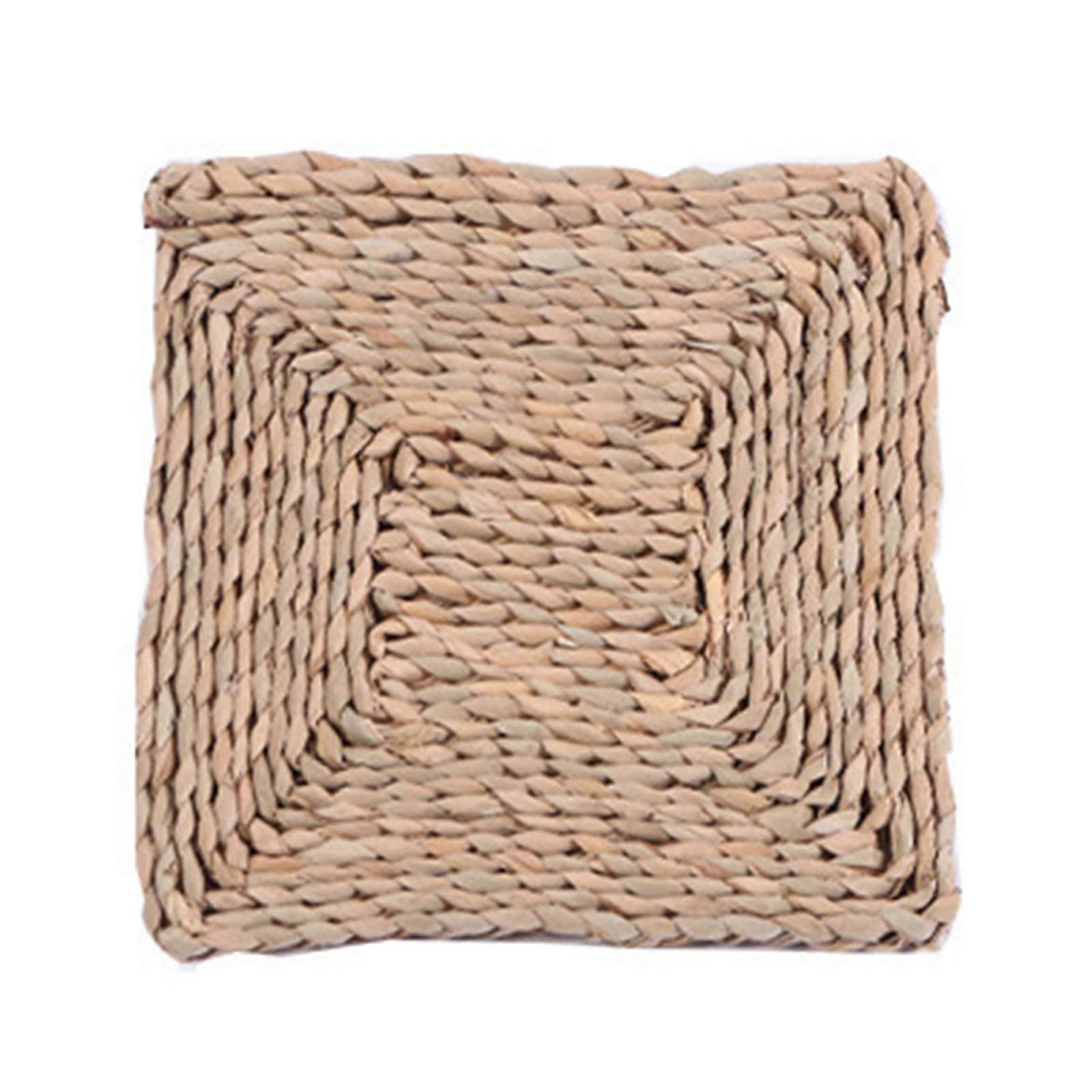 اليدوية المنسوجة العشب القش حصير التاتامي وسادة التأمل ساحة خليج نافذة ريفي اليوغا حصيرة الطابق للمقعد الزحف منطقة السجاد السجاد الديكور المنزلي