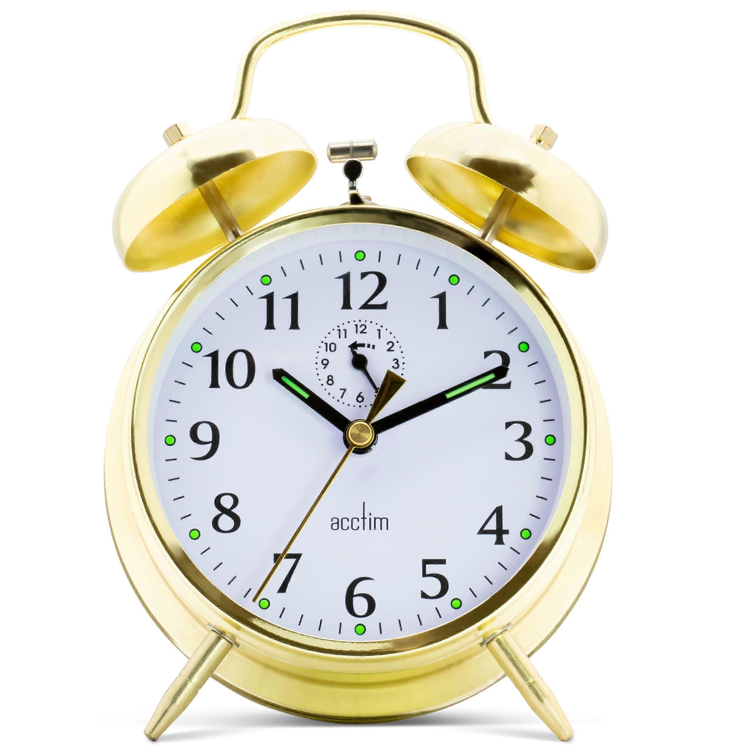Large-Bell Brass Alarm Clock Large Size