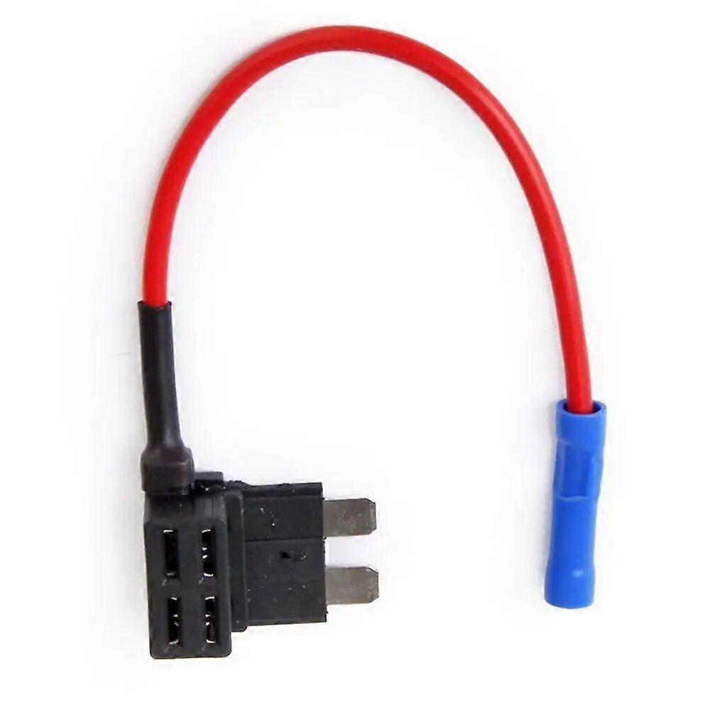UL1015 16AWG 150MM Blue Terminal 12V Mini/ATM Fuse Holder Add-a-circuit TAP Adapter