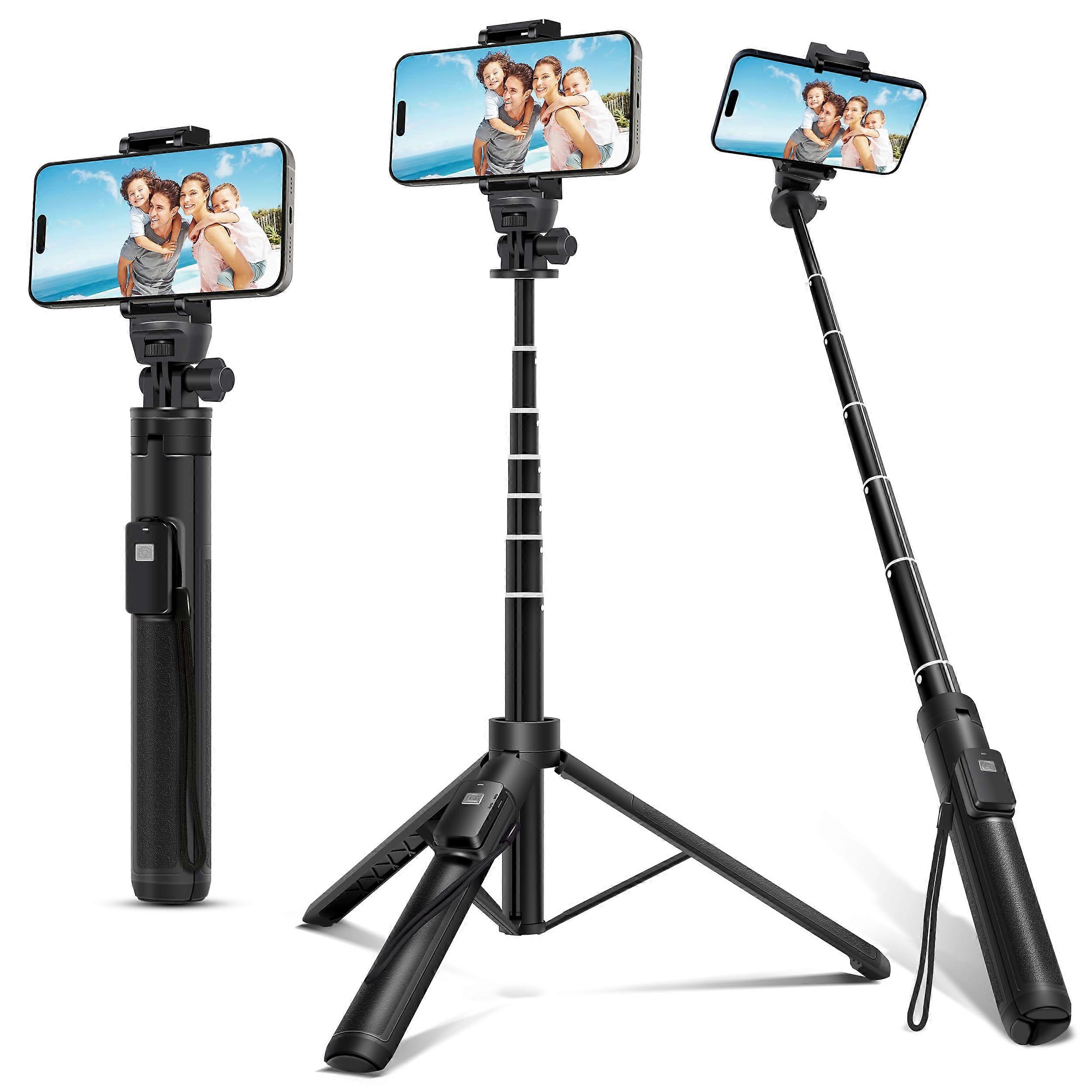 62-inch Selfie Stick and Tripod Legs for Cell Phone and Camera,,