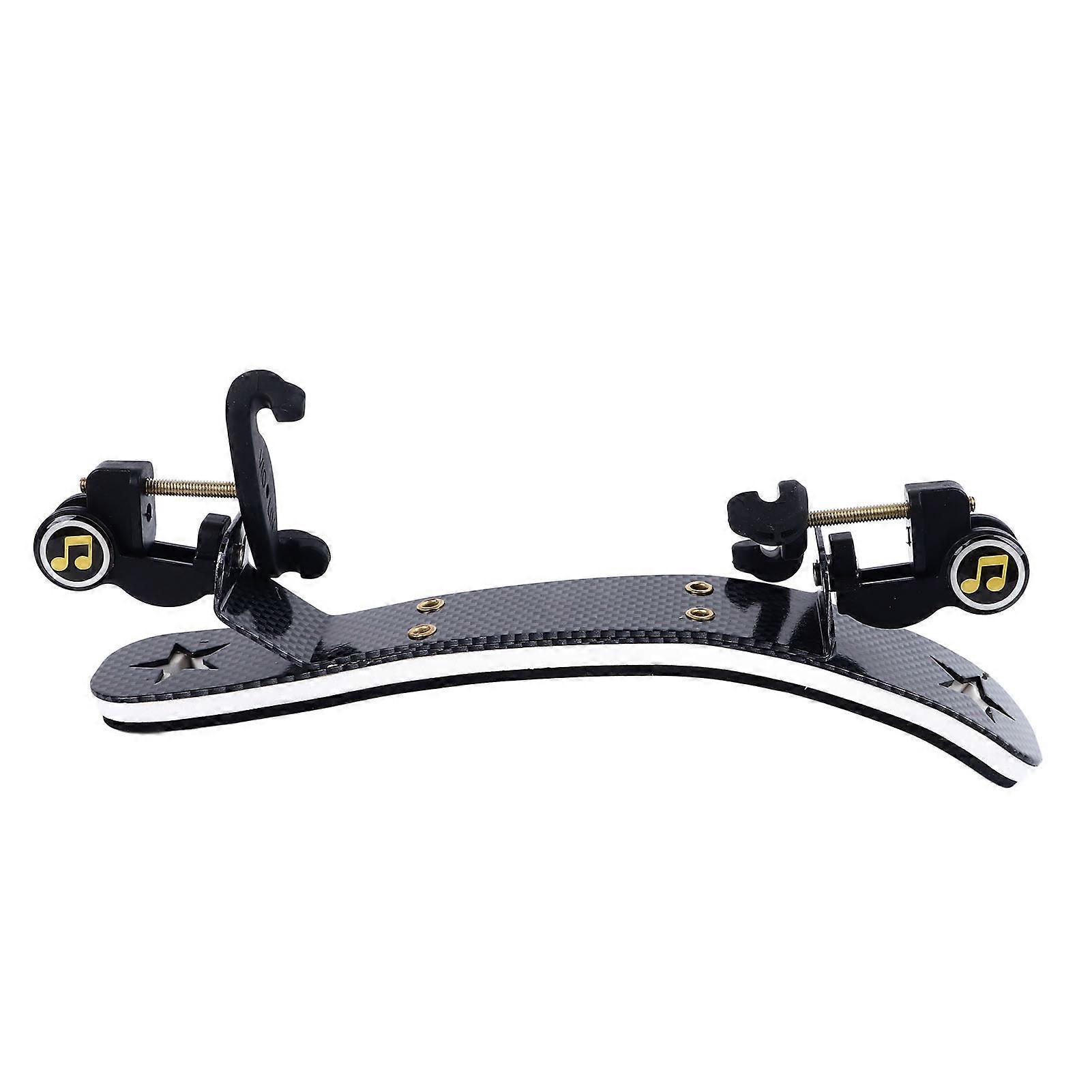 Violin Shoulder Rest 3/4 to 4/4 Adjustable Universal Shoulder Rest for Practice Performance Carbon Fiber Style