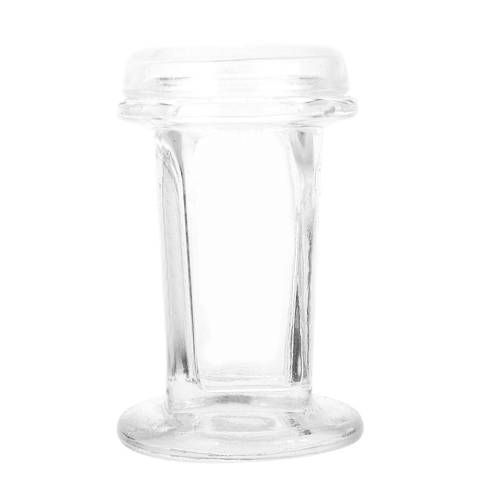 1pc Professional Laboratory Glass Staining Jar 5-Slide Capacity Staining Tank