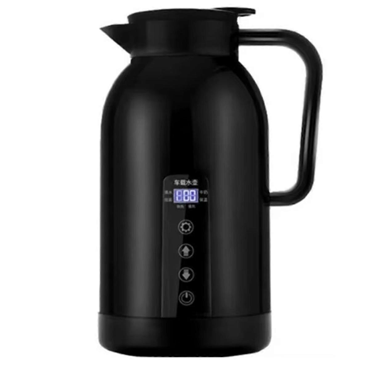 Car Hot Kettle Temperature Control LCD Display Car Travel Coffee Pot