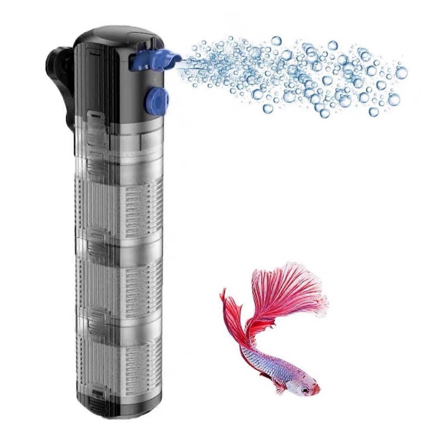 Aquarium Filter (40 to 165 Gallon) Fish Turtle Tank Filter Biomedia and Diver Internal Filter