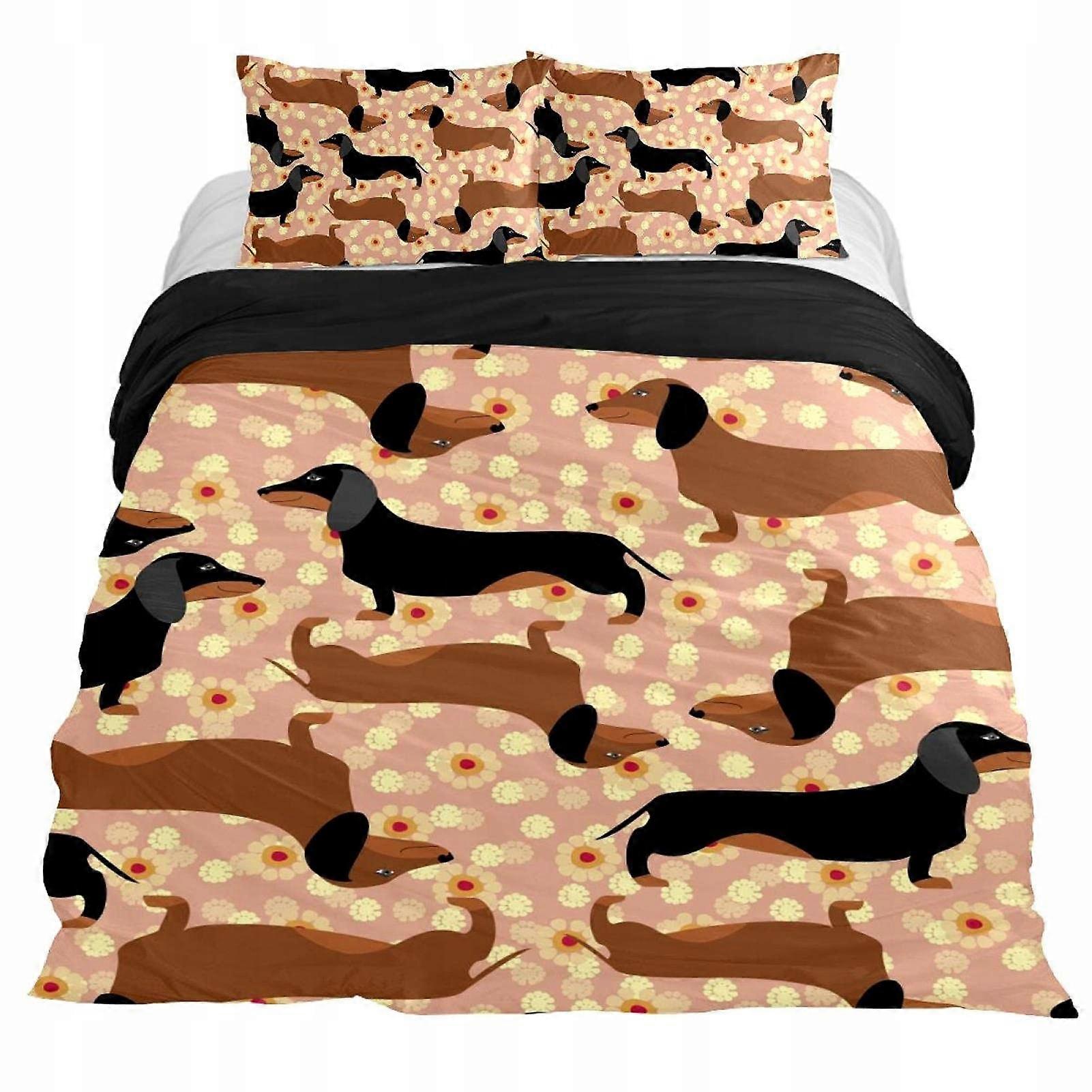Bedding Set Dachshund Style Pillowcase Set