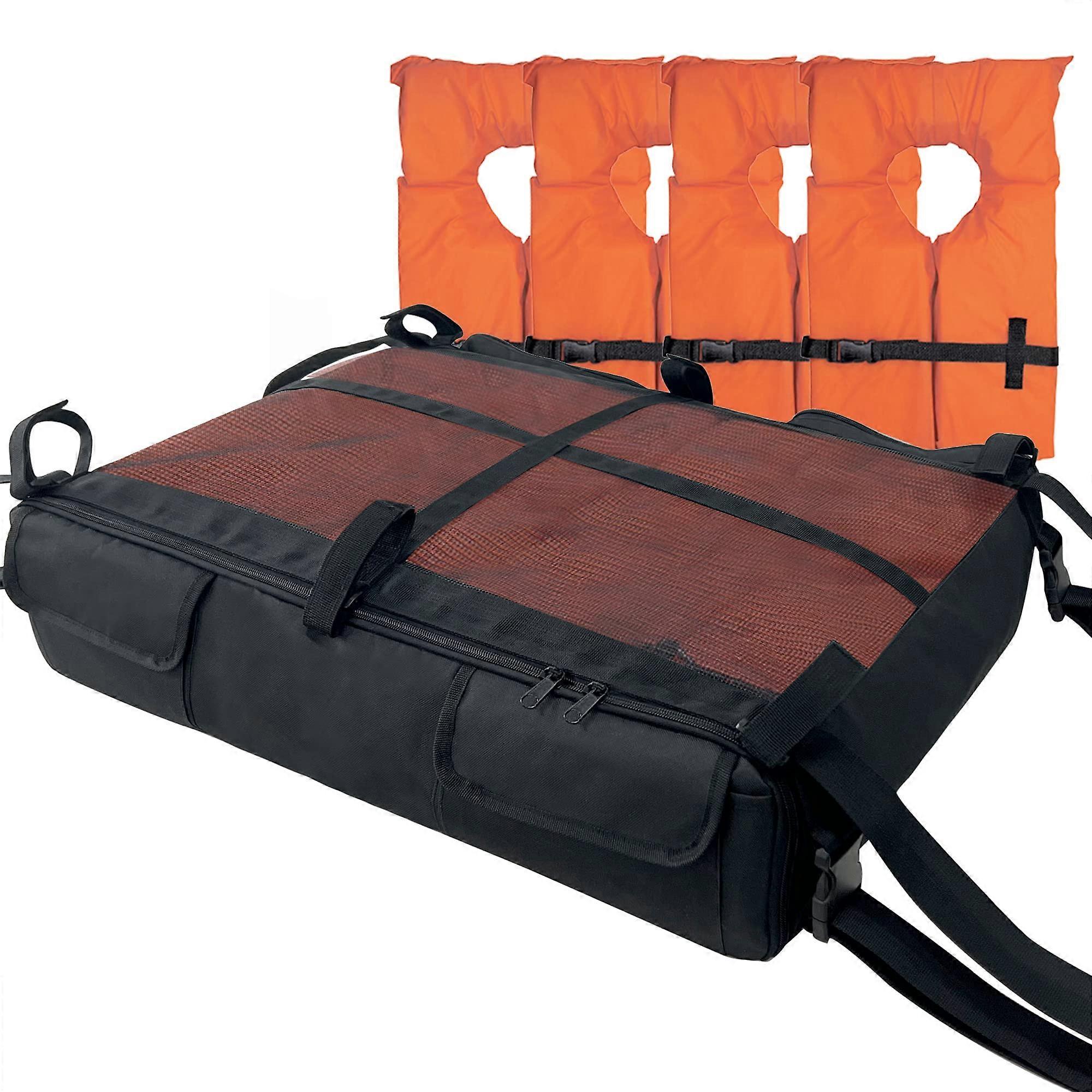 T-Top Boat Life Jacket Storage Bag With Elastic Rope, 600D Oxford Fabric