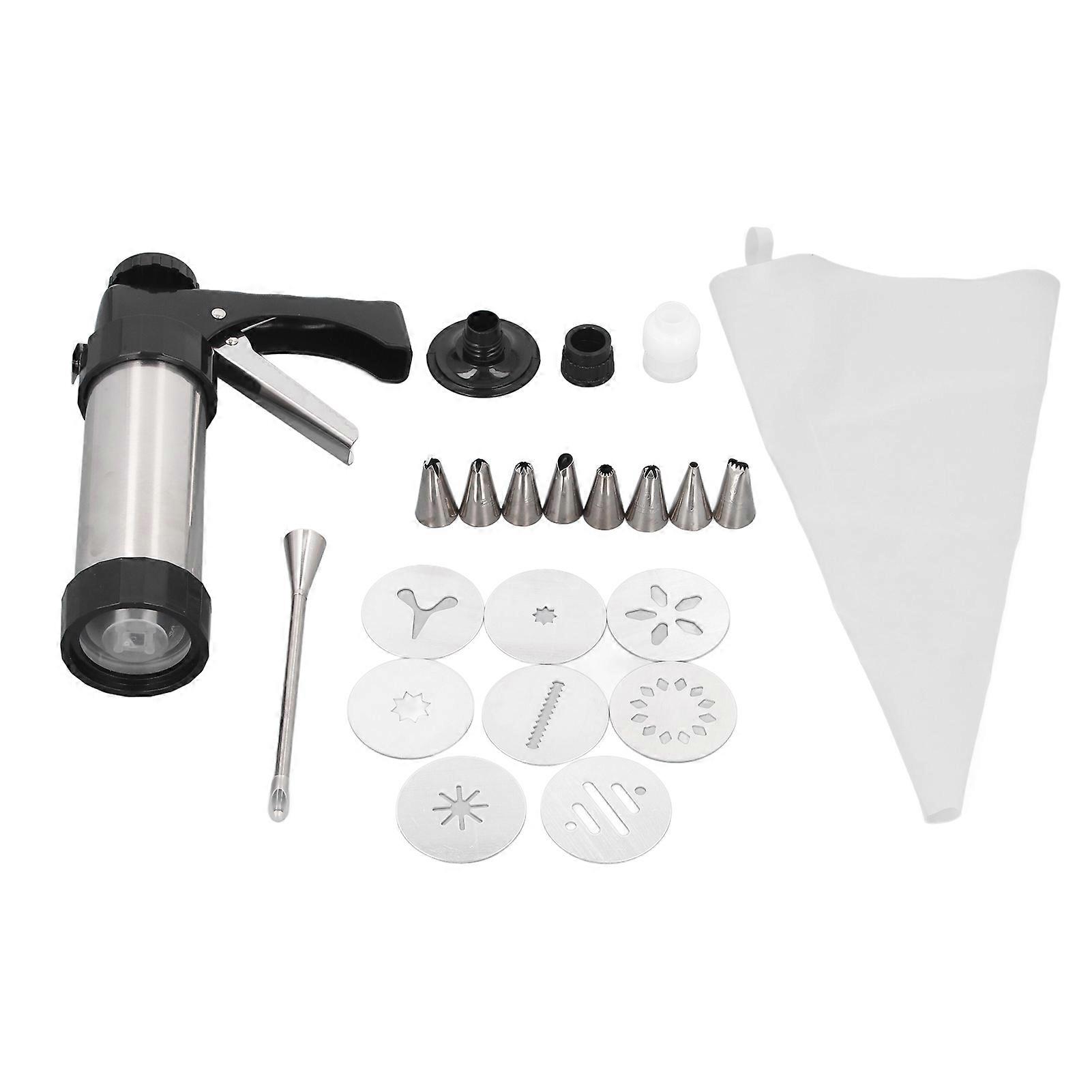 Cookie Kit Multifunctional Stainless Steel Churros Maker Cookie Press Tool for Home Baking Accessory